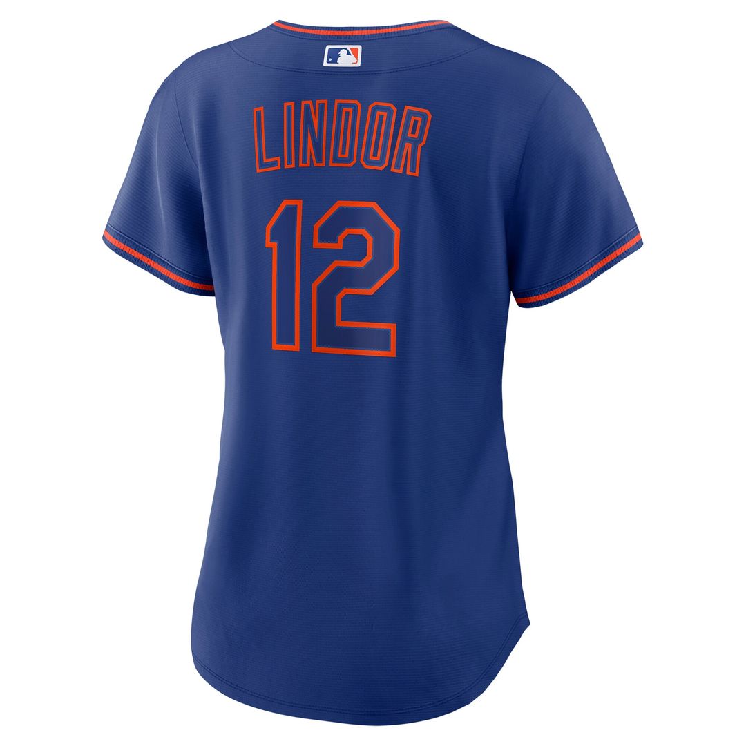 Francisco Lindor New York Mets Nike Women's Alternate Replica Jersey - Royal Official MLB Team Apparel Baseball Fan Gear