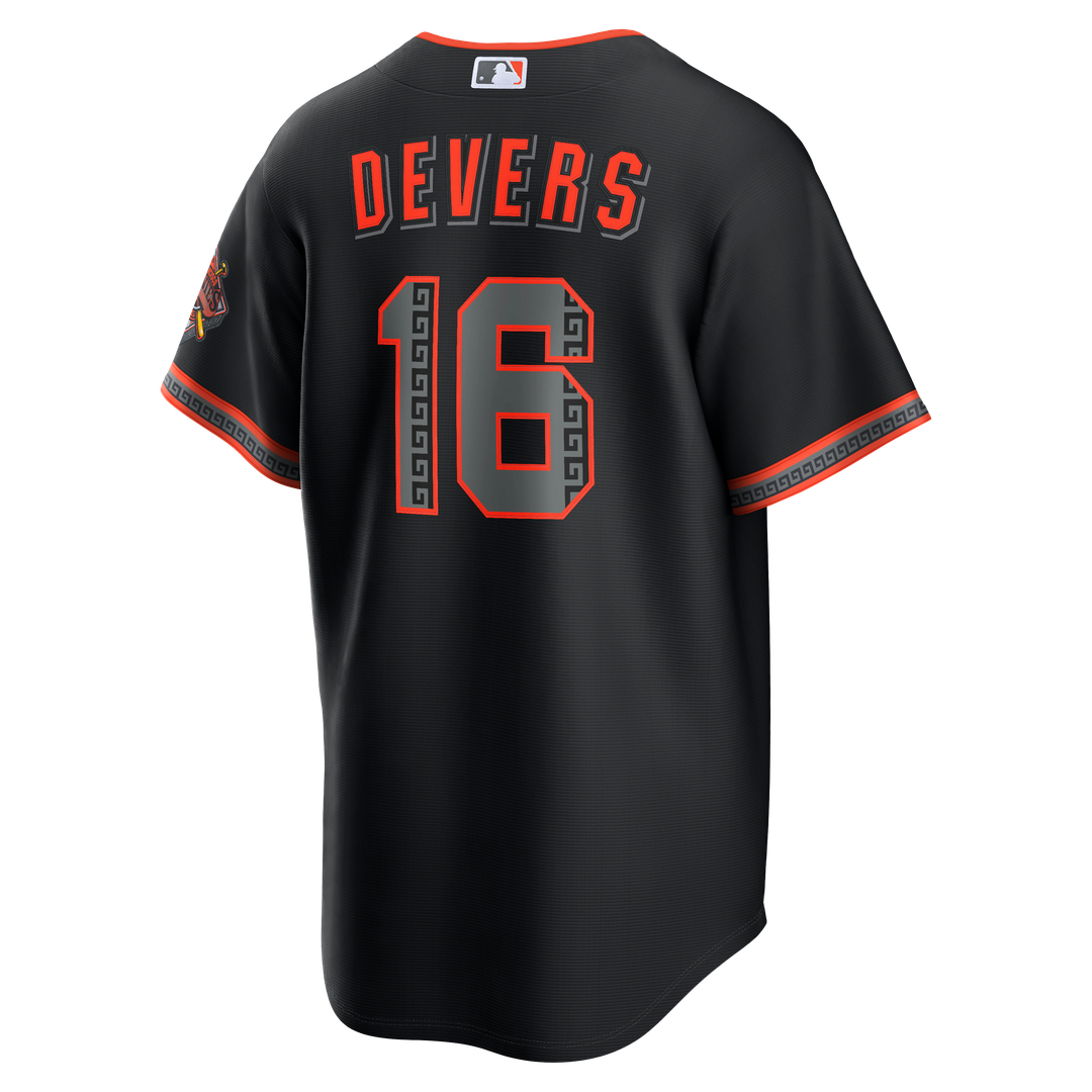 Rafael Devers San Francisco Giants Nike Alternate Stadium Jersey - Black Official MLB Team Apparel Baseball Fan Gear