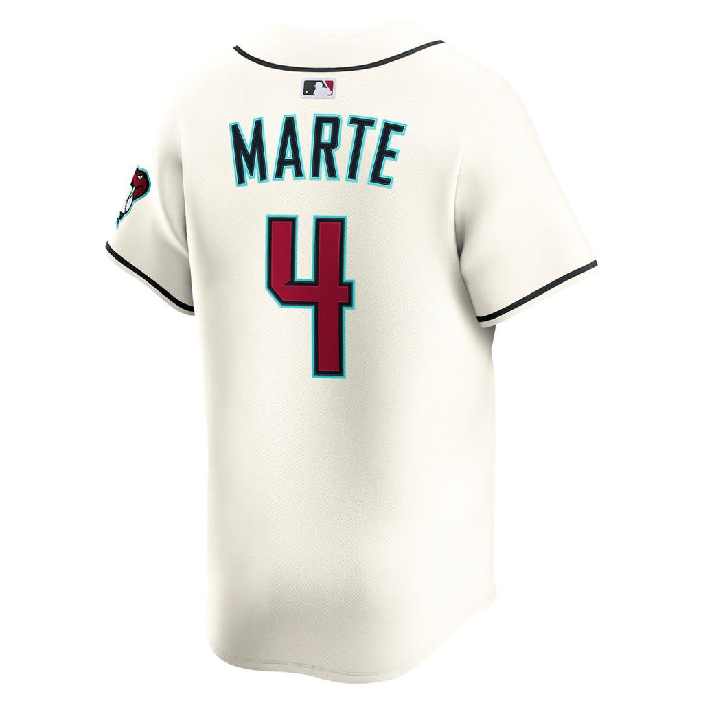 Ketel Marte Arizona Diamondbacks Nike Home Limited Player Jersey - Cream Official MLB Team Apparel Baseball Fan Gear