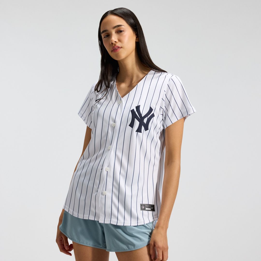 New York Yankees Nike Women's Home Replica Team Jersey - White Official MLB Team Apparel Baseball Fan Gear