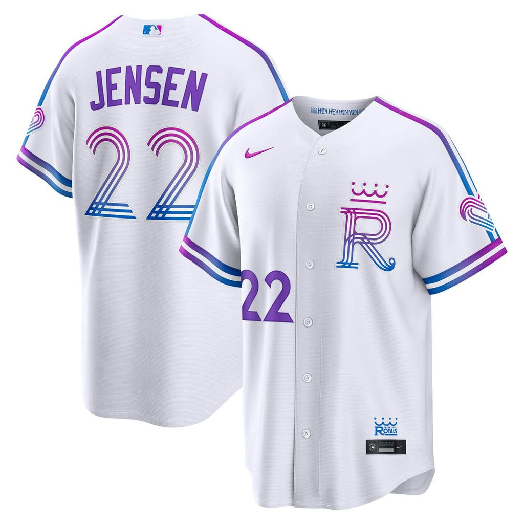 Carter Jensen Kansas City Royals Nike 2026 City Connect Stadium Jersey - White Official MLB Team Apparel Baseball Fan Gear