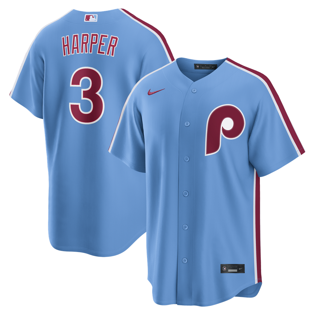 Bryce Harper Philadelphia Phillies Nike Road Replica Jersey - Gray Official MLB Team Apparel Baseball Fan Gear