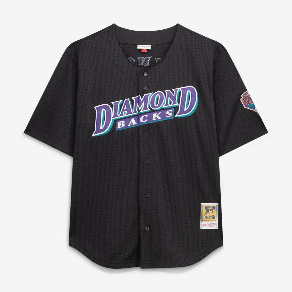 Randy Johnson Arizona Diamondbacks Mitchell & Ness Big & Tall Cooperstown Mesh Batting Practice Jersey - Black Official MLB Team Apparel Baseball Fan