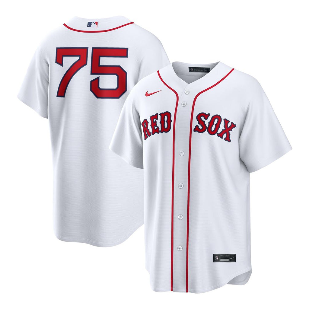 Carlos Narváez Boston Red Sox Nike Home Replica Jersey - White Official MLB Team Apparel Baseball Fan Gear