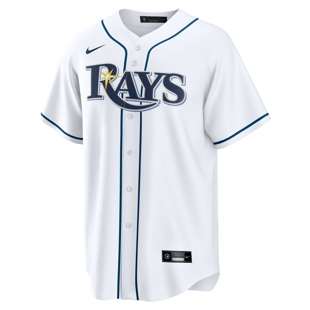Yandy Díaz Tampa Bay Rays Nike Home Replica Jersey - White Official MLB Team Apparel Baseball Fan Gear