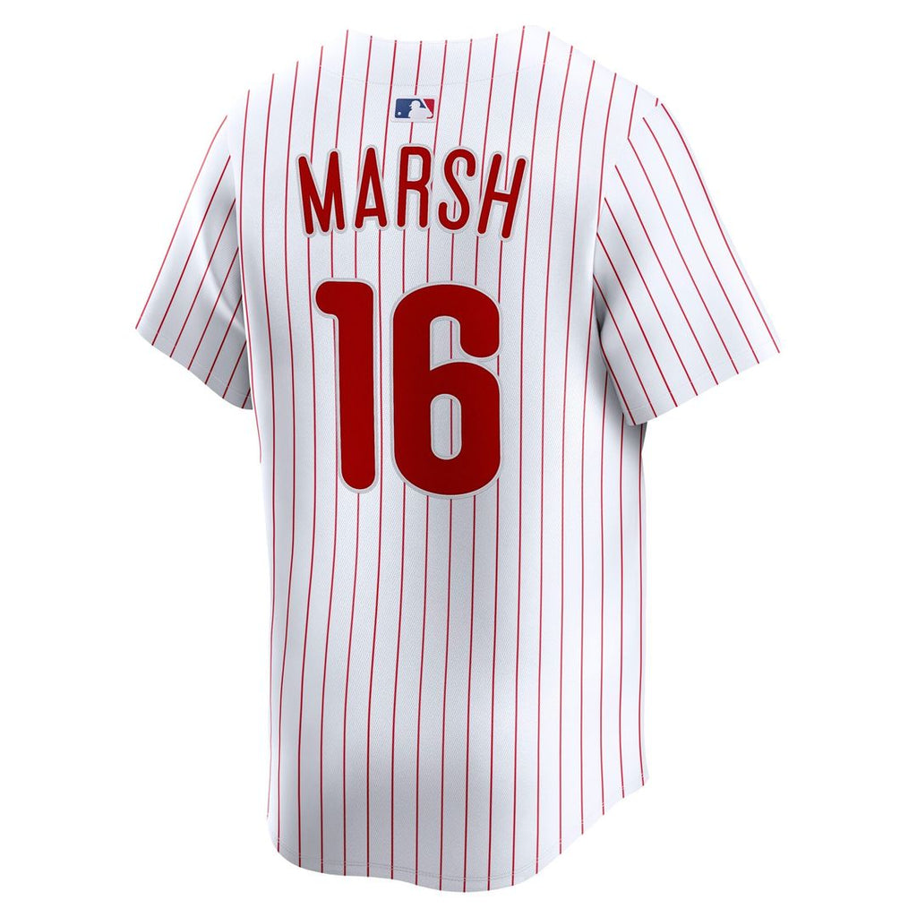 Brandon Marsh Philadelphia Phillies Nike Home Limited Player Jersey - White Official MLB Team Apparel Baseball Fan Gear