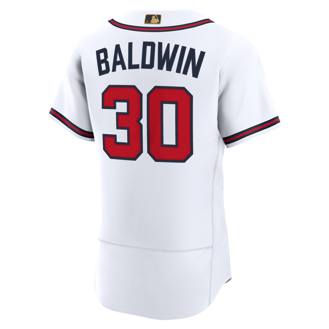 Drake Baldwin Atlanta Braves Nike MLB Awards Authentic Jersey - White Official MLB Team Apparel Baseball Fan Gear