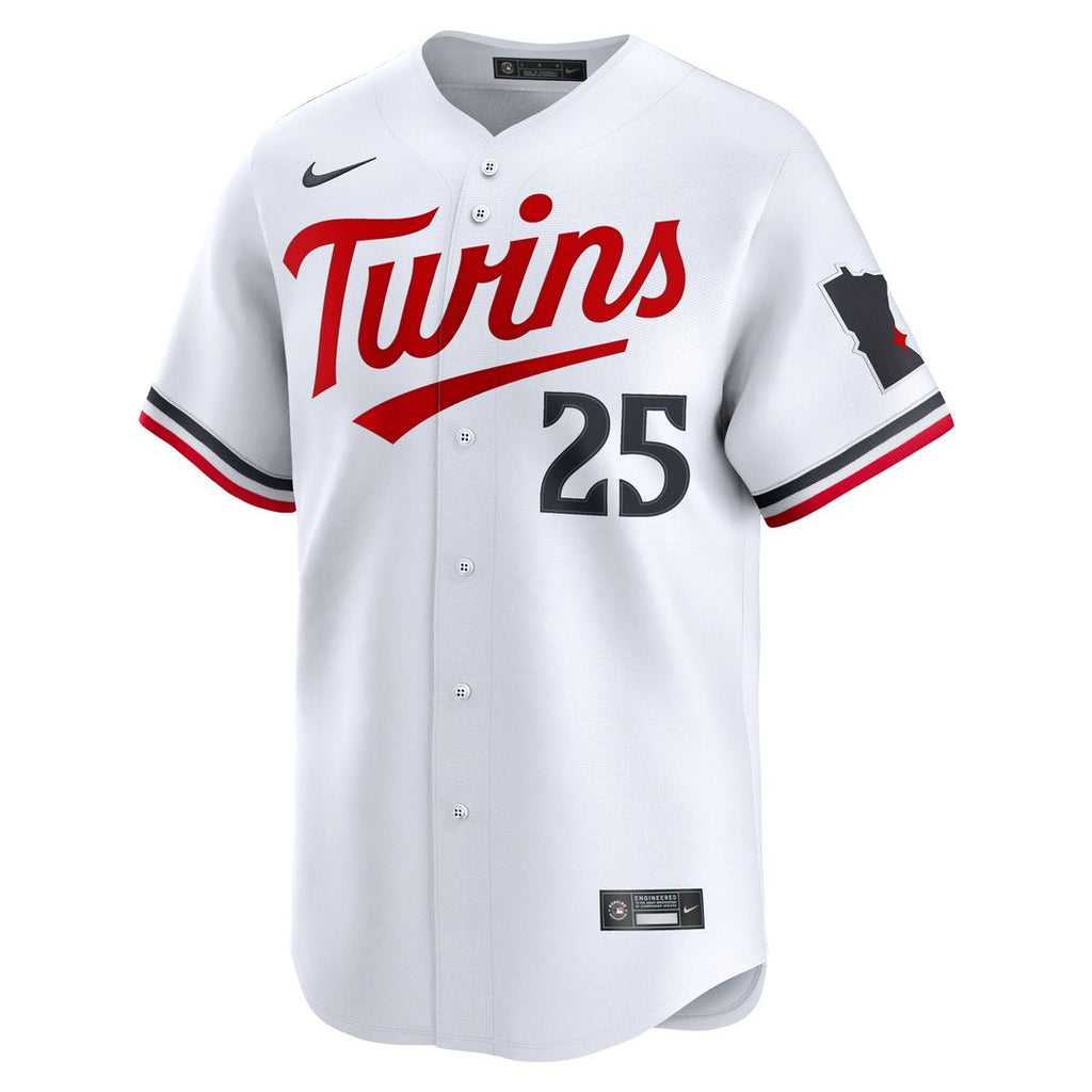 Byron Buxton Minnesota Twins Nike Home Limited Player Jersey - White Official MLB Team Apparel Baseball Fan Gear
