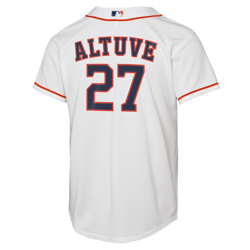 Jose Altuve Houston Astros Nike Youth Home Replica Player Jersey - White Official MLB Team Apparel Baseball Fan Gear