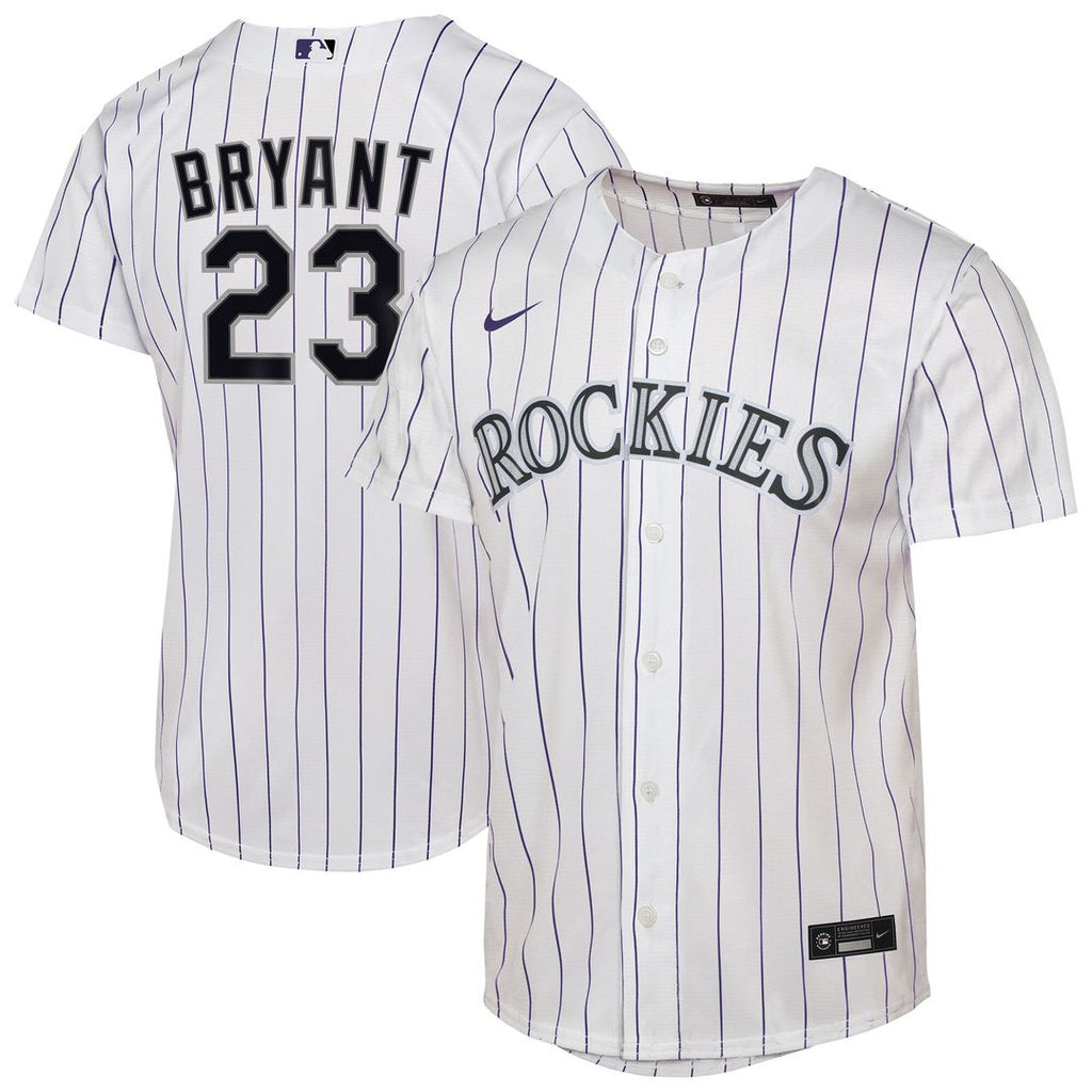 Kris Bryant Colorado Rockies Nike Youth Home Replica Player Jersey - White Official MLB Team Apparel Baseball Fan Gear