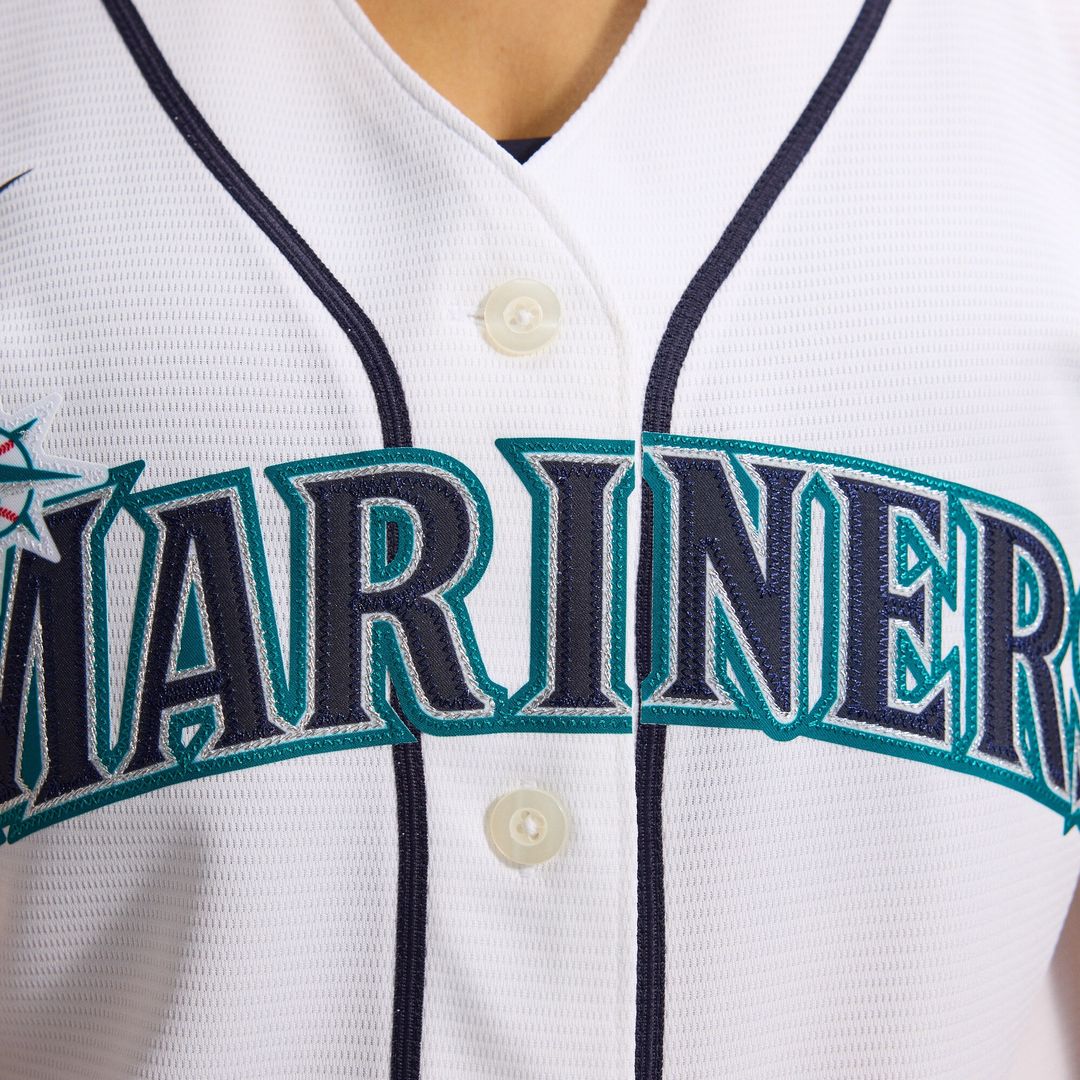 Cal Raleigh Seattle Mariners Nike Women's Home Replica Jersey - White Official MLB Team Apparel Baseball Fan Gear