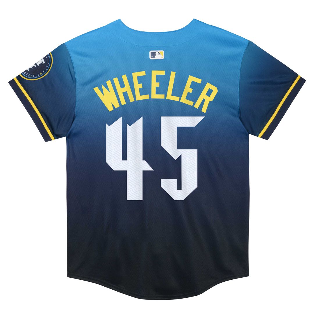 Zack Wheeler Philadelphia Phillies Nike Preschool 2024 City Connect Limited Player Jersey - Blue Official MLB Team Apparel Baseball Fan Gear