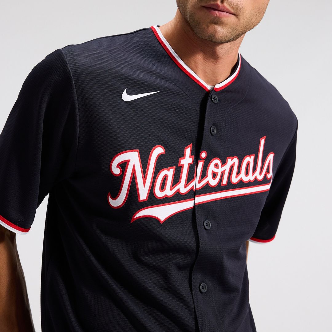 Dylan Crews Washington Nationals Nike Alternate Replica Jersey - Navy Official MLB Team Apparel Baseball Fan Gear