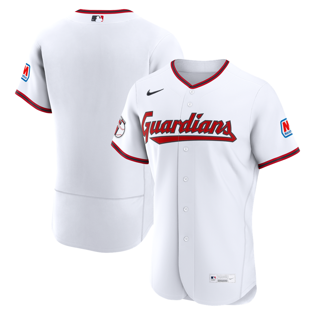 Cleveland Guardians Nike Home Authentic Jersey - White Official MLB Team Apparel Baseball Fan Gear