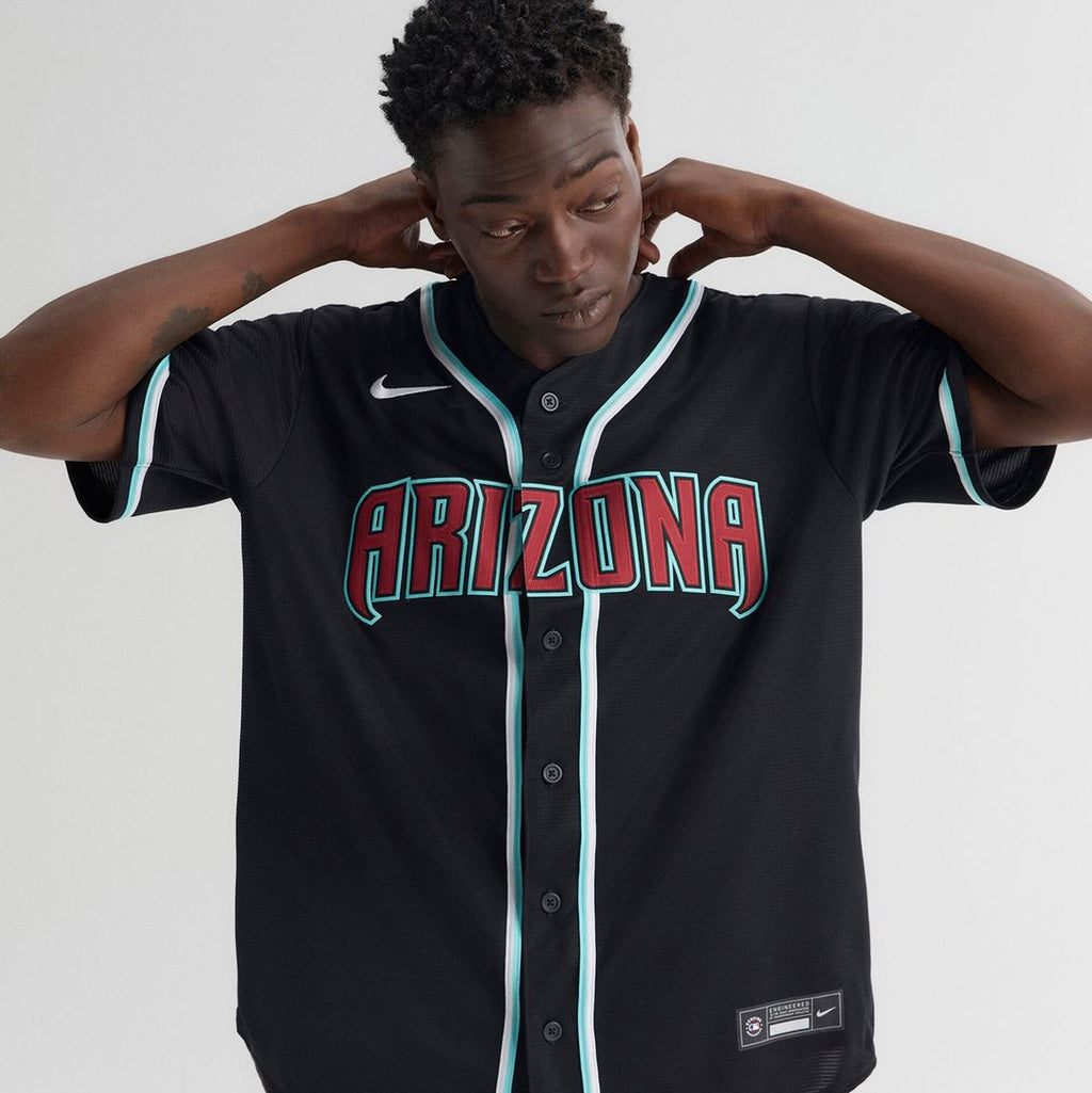 Arizona Diamondbacks Nike Fashion Replica Black Out Jersey Official MLB Team Apparel Baseball Fan Gear
