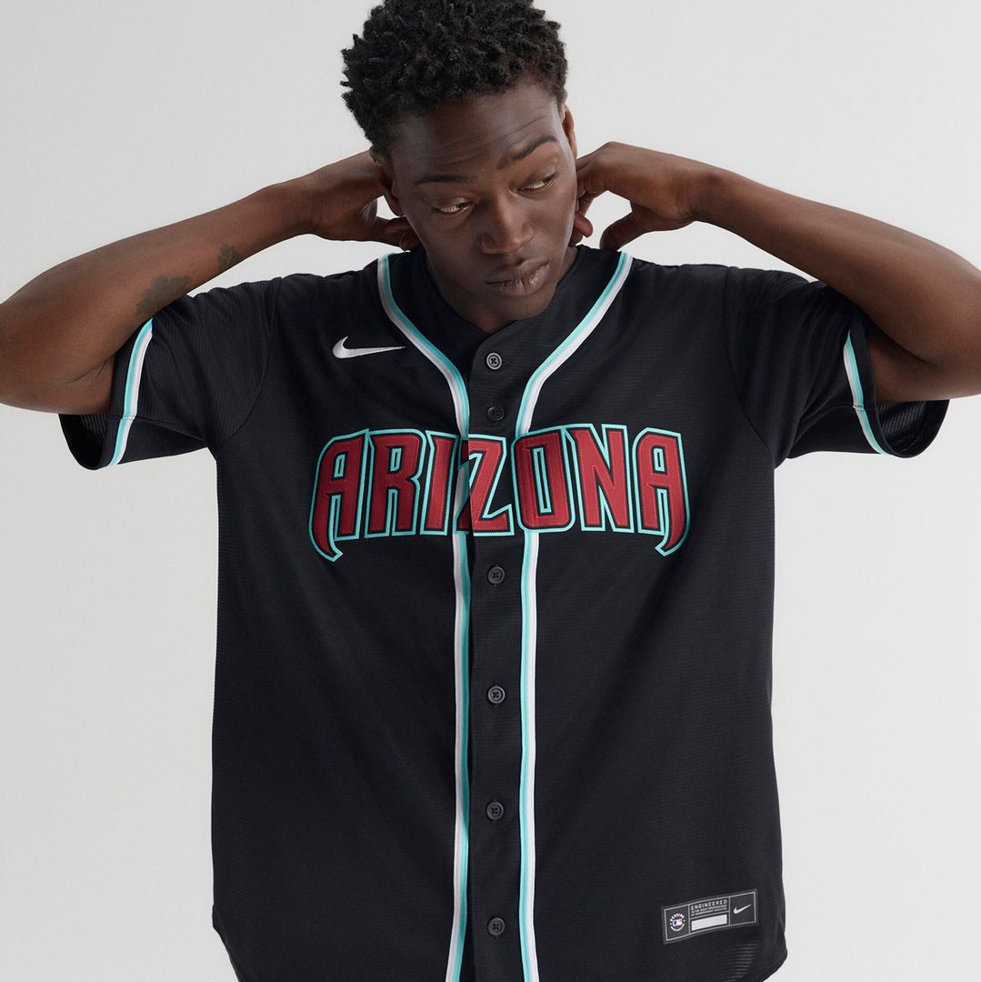 Arizona Diamondbacks Nike Fashion Replica Black Out Jersey Official MLB Team Apparel Baseball Fan Gear