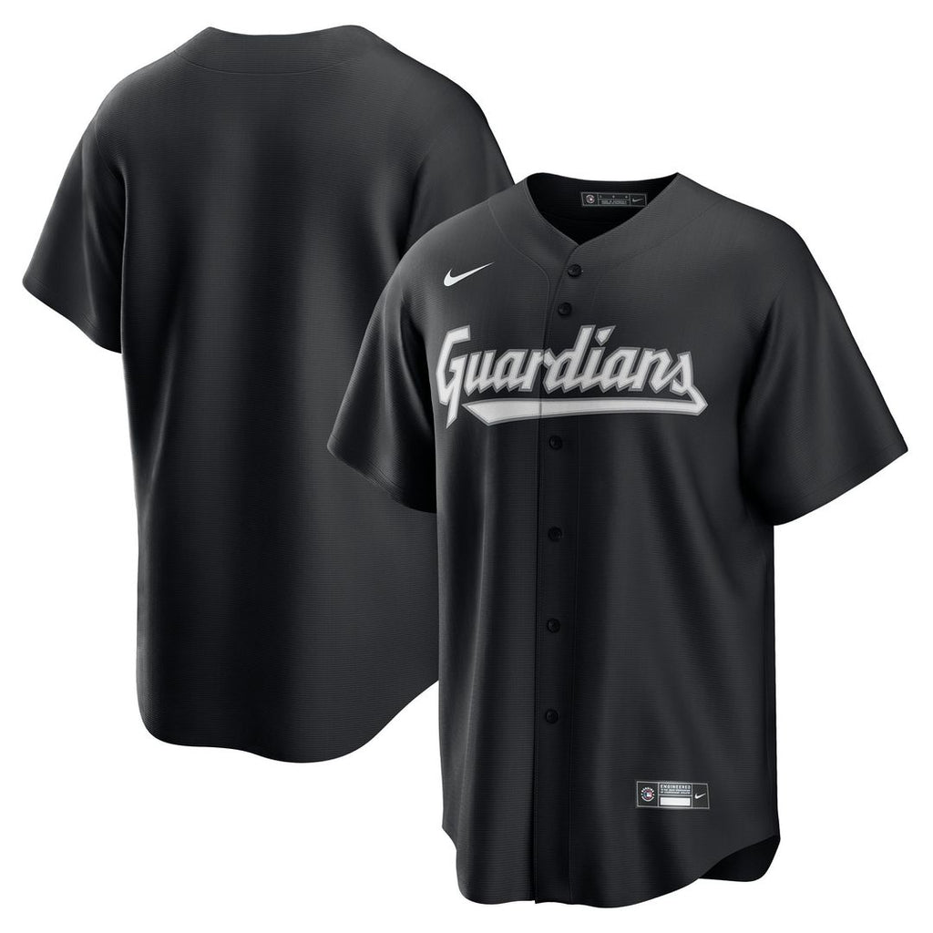 Cleveland Guardians Nike Replica Jersey - Black Official MLB Team Apparel Baseball Fan Gear