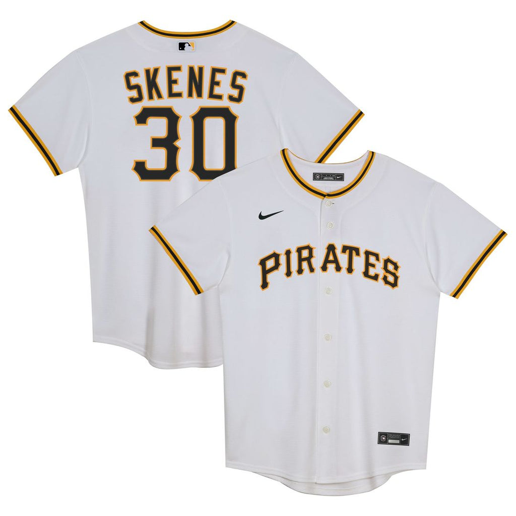 Paul Skenes Pittsburgh Pirates Nike Preschool Home Replica Player Jersey - White Official MLB Team Apparel Baseball Fan Gear