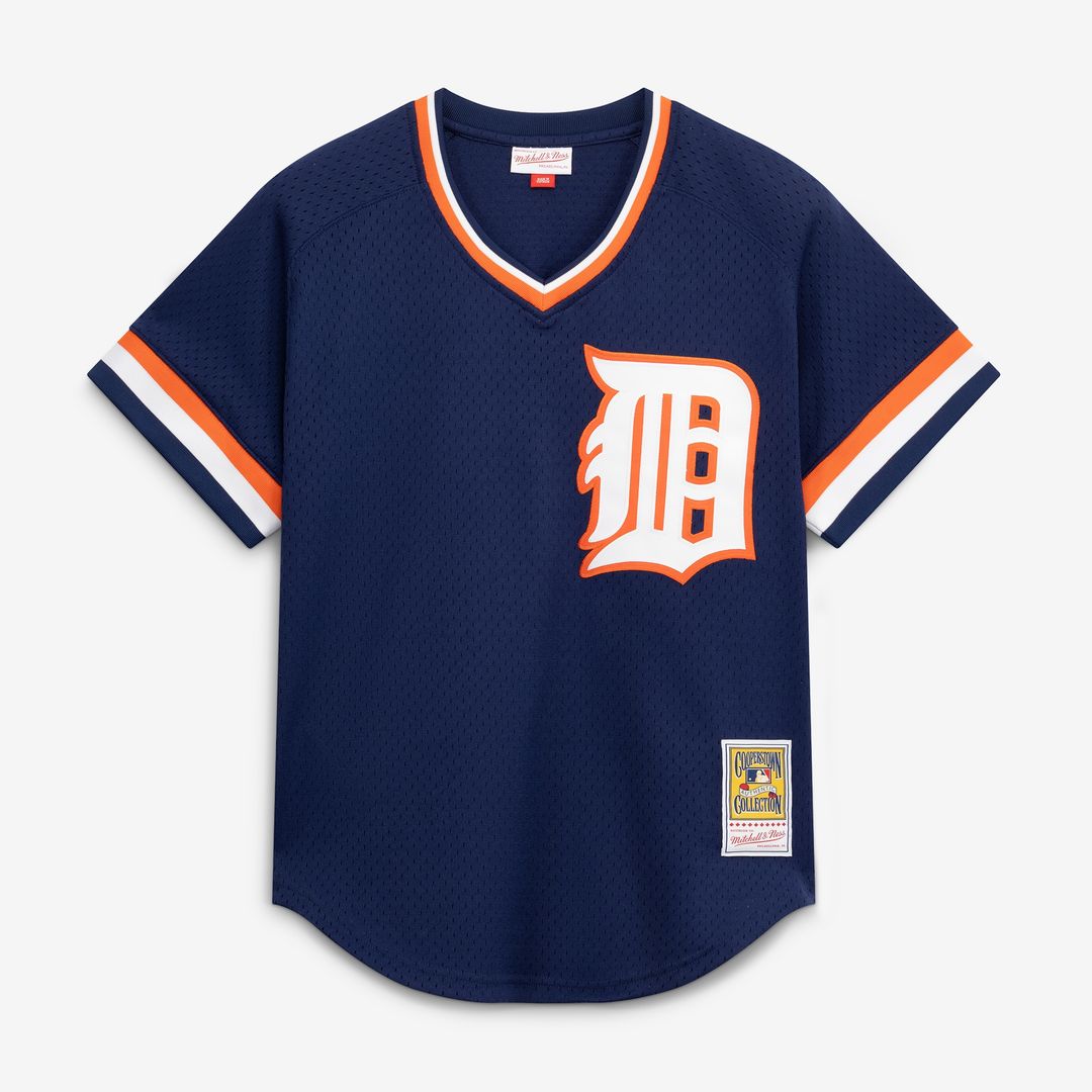 Alan Trammell Detroit Tigers Mitchell & Ness Authentic Batting Practice Jersey - Navy Official MLB Team Apparel Baseball Fan Gear