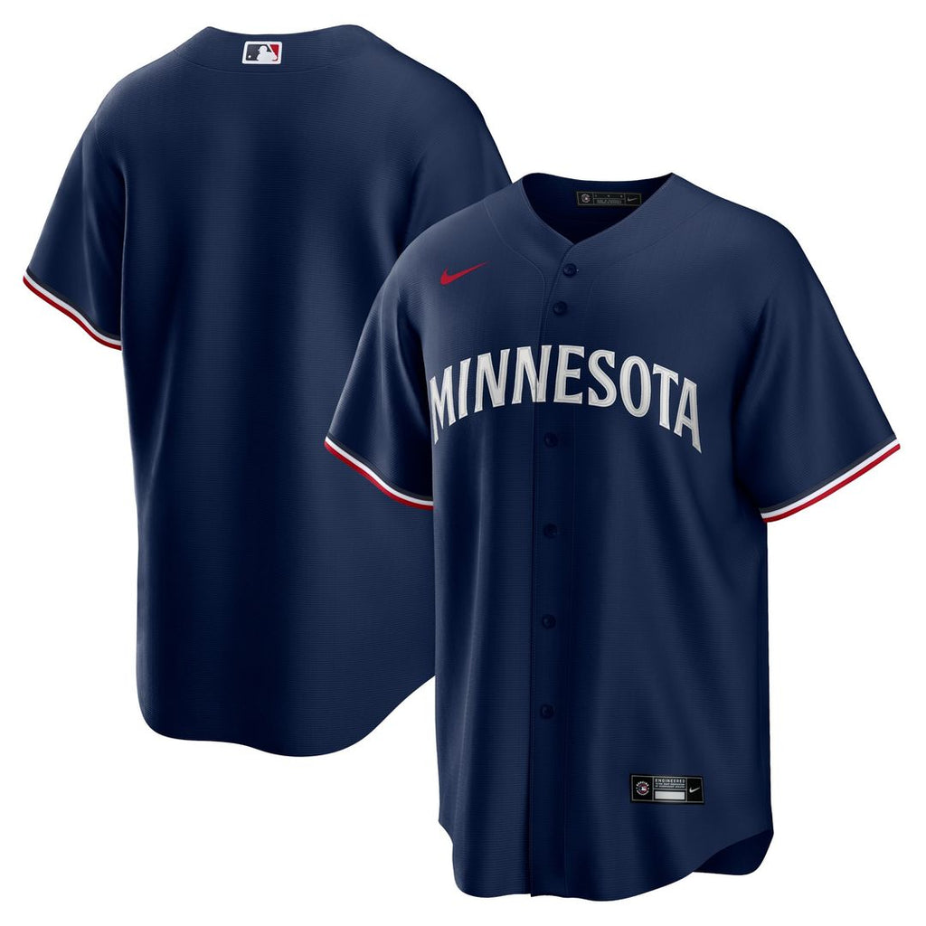 Minnesota Twins Nike Alternate Replica Team Logo Jersey - Navy Official MLB Team Apparel Baseball Fan Gear