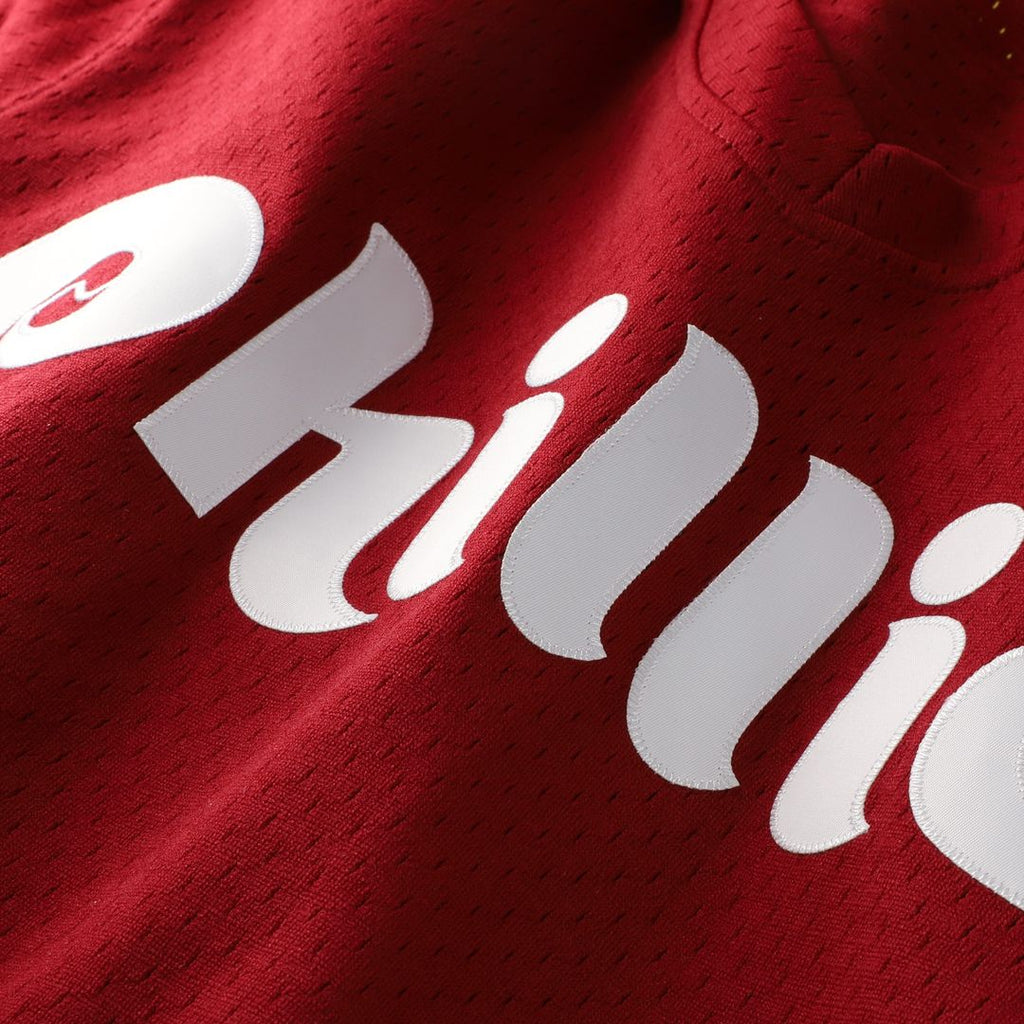 Darren Daulton Philadelphia Phillies Mitchell & Ness Authentic Batting Practice Jersey - Scarlet Official MLB Team Apparel Baseball Fan Gear