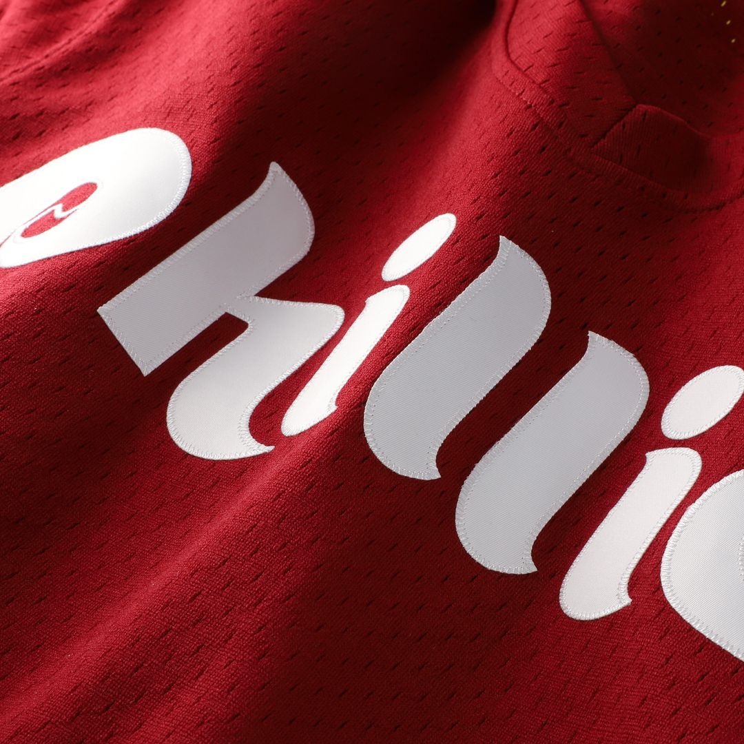 Darren Daulton Philadelphia Phillies Mitchell & Ness Authentic Batting Practice Jersey - Scarlet Official MLB Team Apparel Baseball Fan Gear