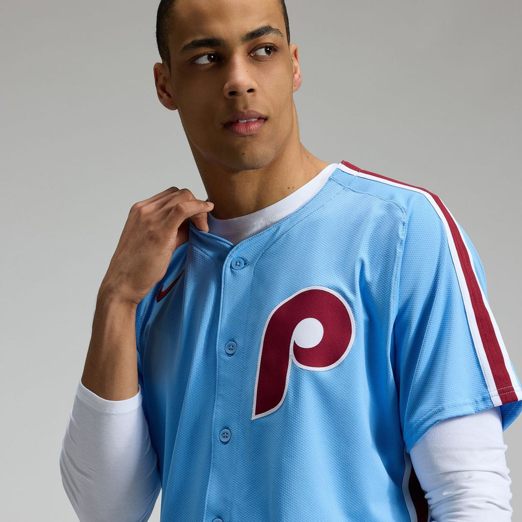 Philadelphia Phillies Nike Alternate 2 Elite Jersey - Cream Official MLB Team Apparel Baseball Fan Gear