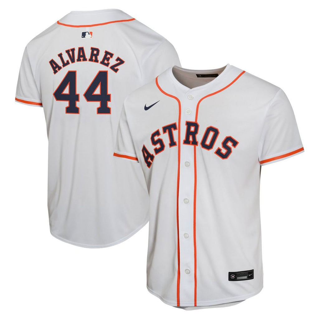 Yordan Alvarez Houston Astros Nike Youth Home Game Player Jersey - White Official MLB Team Apparel Baseball Fan Gear