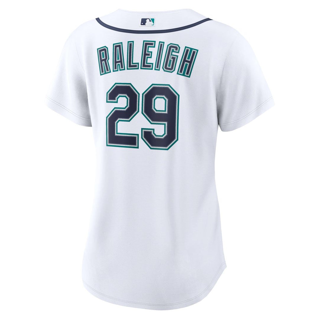 Cal Raleigh Seattle Mariners Nike Women's Home Replica Jersey - White Official MLB Team Apparel Baseball Fan Gear