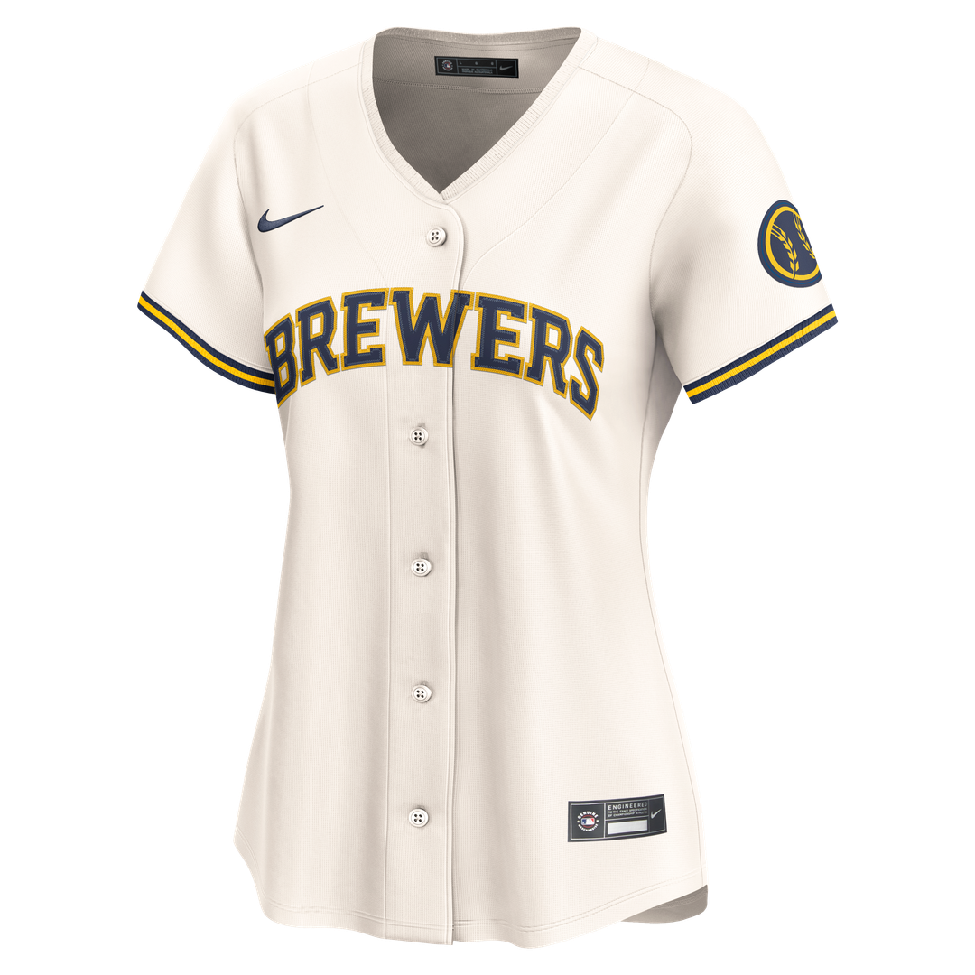Milwaukee Brewers Nike Women's Home Limited Jersey - Cream Official MLB Team Apparel Baseball Fan Gear