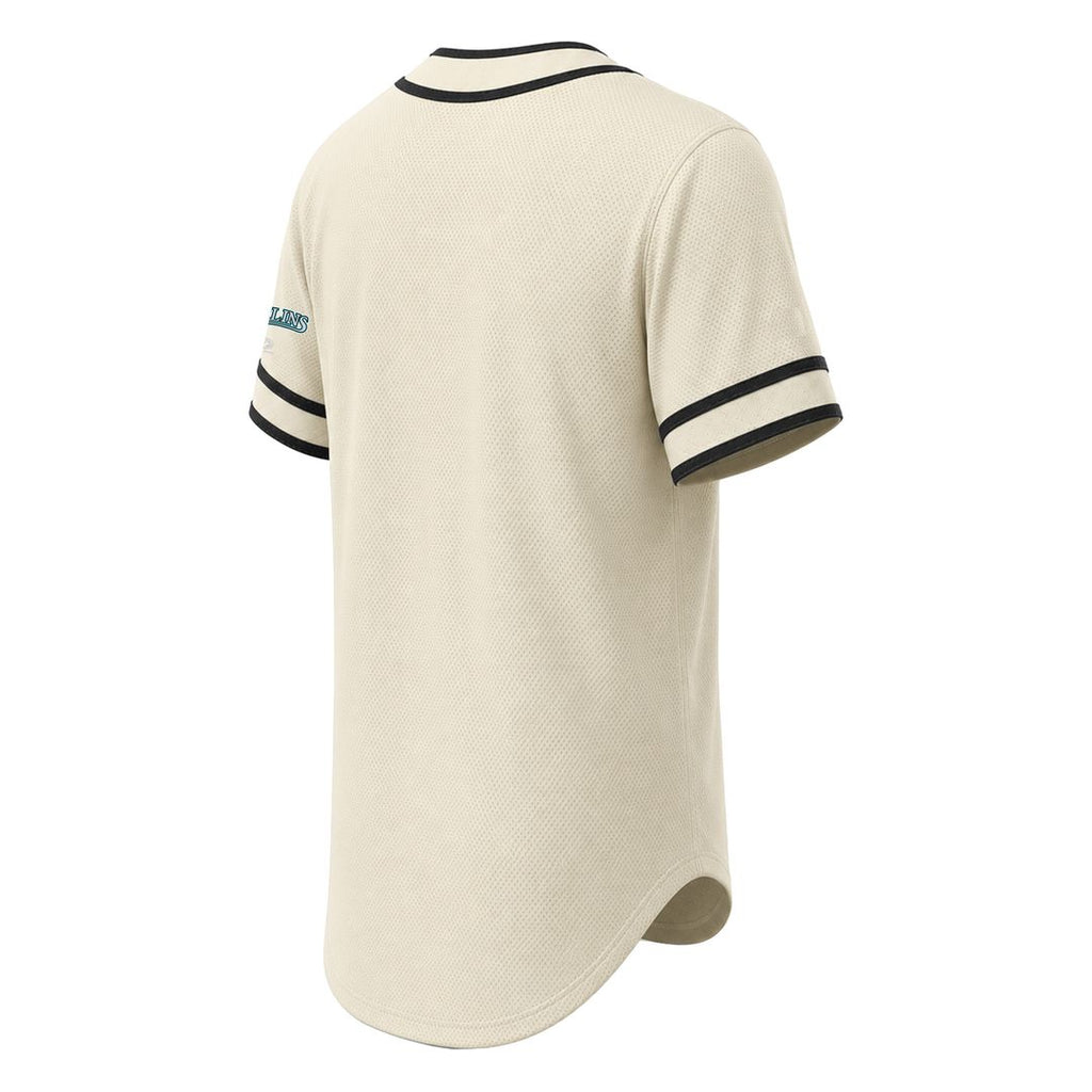 Miami Marlins Stitches Throwback Fashion Jersey - Natural Official MLB Team Apparel Baseball Fan Gear