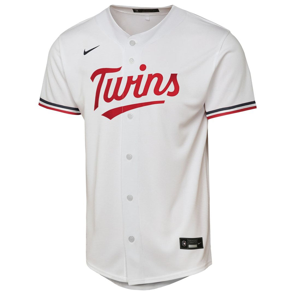 Minnesota Twins Nike Youth Home Replica Jersey - White Official MLB Team Apparel Baseball Fan Gear
