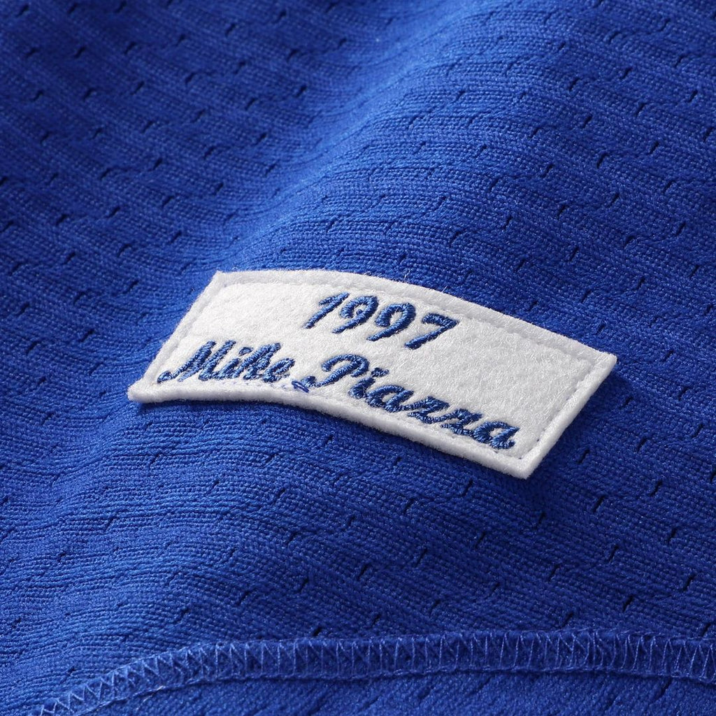 Mike Piazza Los Angeles Dodgers Mitchell & Ness Cooperstown Collection Mesh Batting Practice Button-Up Jersey - Royal Official MLB Team Apparel Baseba