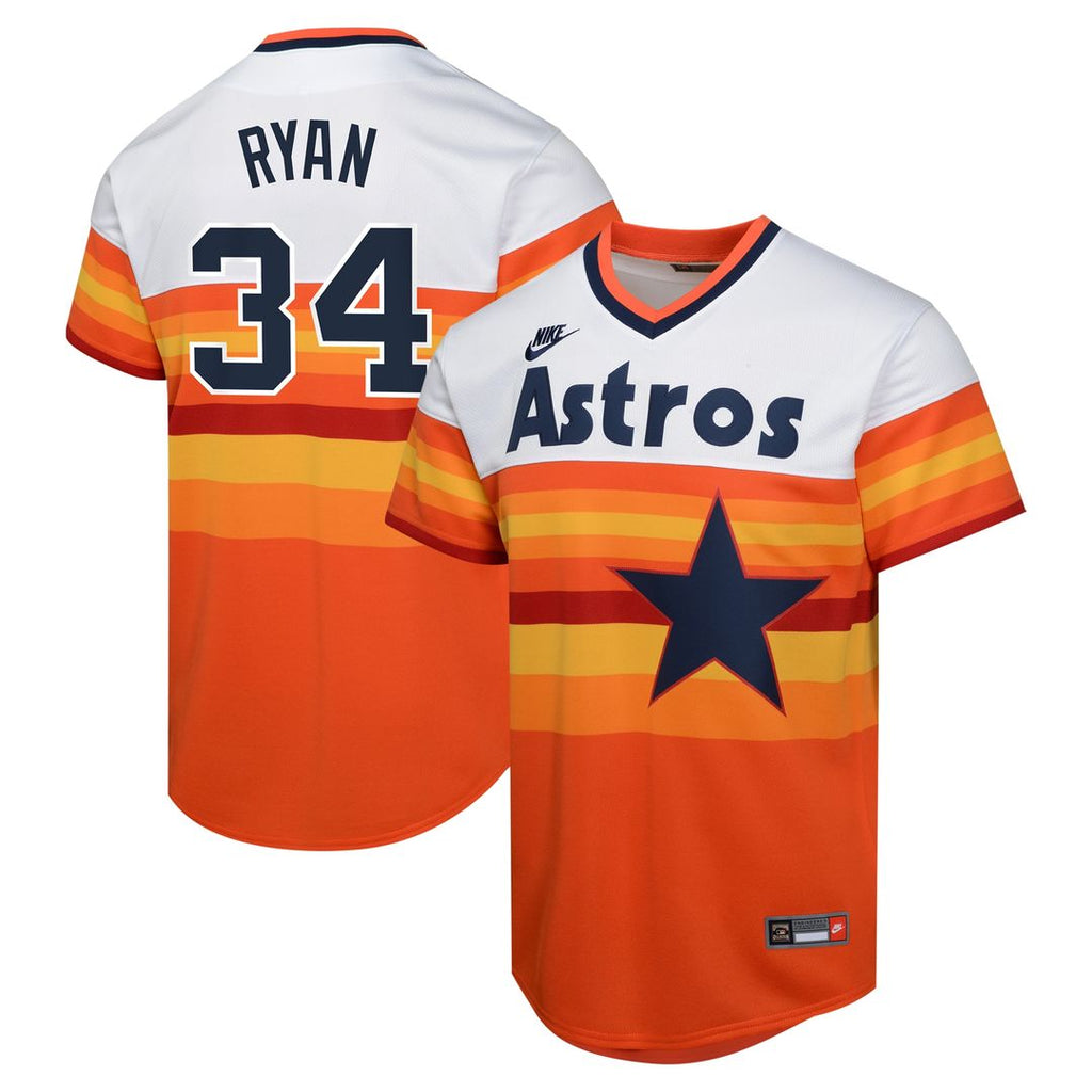 Nolan Ryan Houston Astros Nike Youth Cooperstown Collection Limited Player Jersey - White Official MLB Team Apparel Baseball Fan Gear