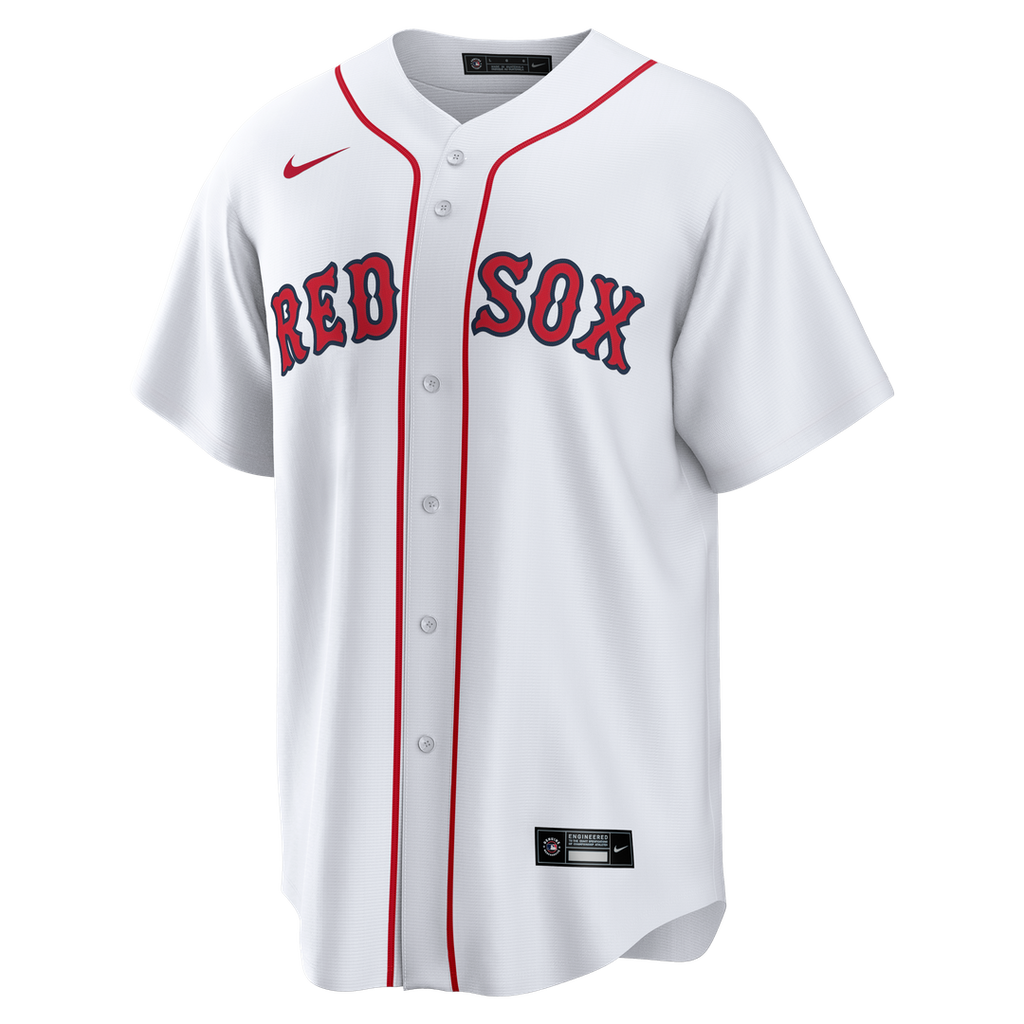 Boston Red Sox Nike Home Big & Tall Replica Jersey - White Official MLB Team Apparel Baseball Fan Gear