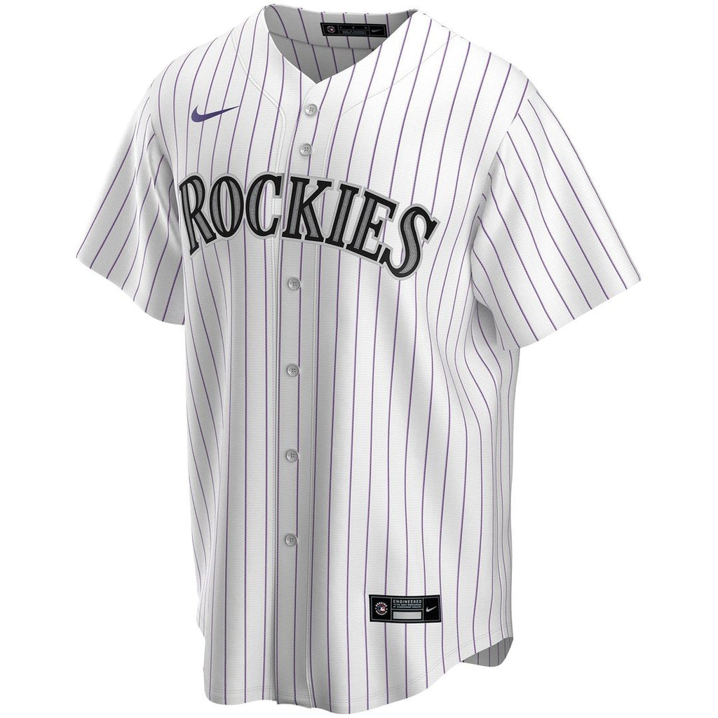 Colorado Rockies Nike Home Replica Custom Jersey - White Official MLB Team Apparel Baseball Fan Gear
