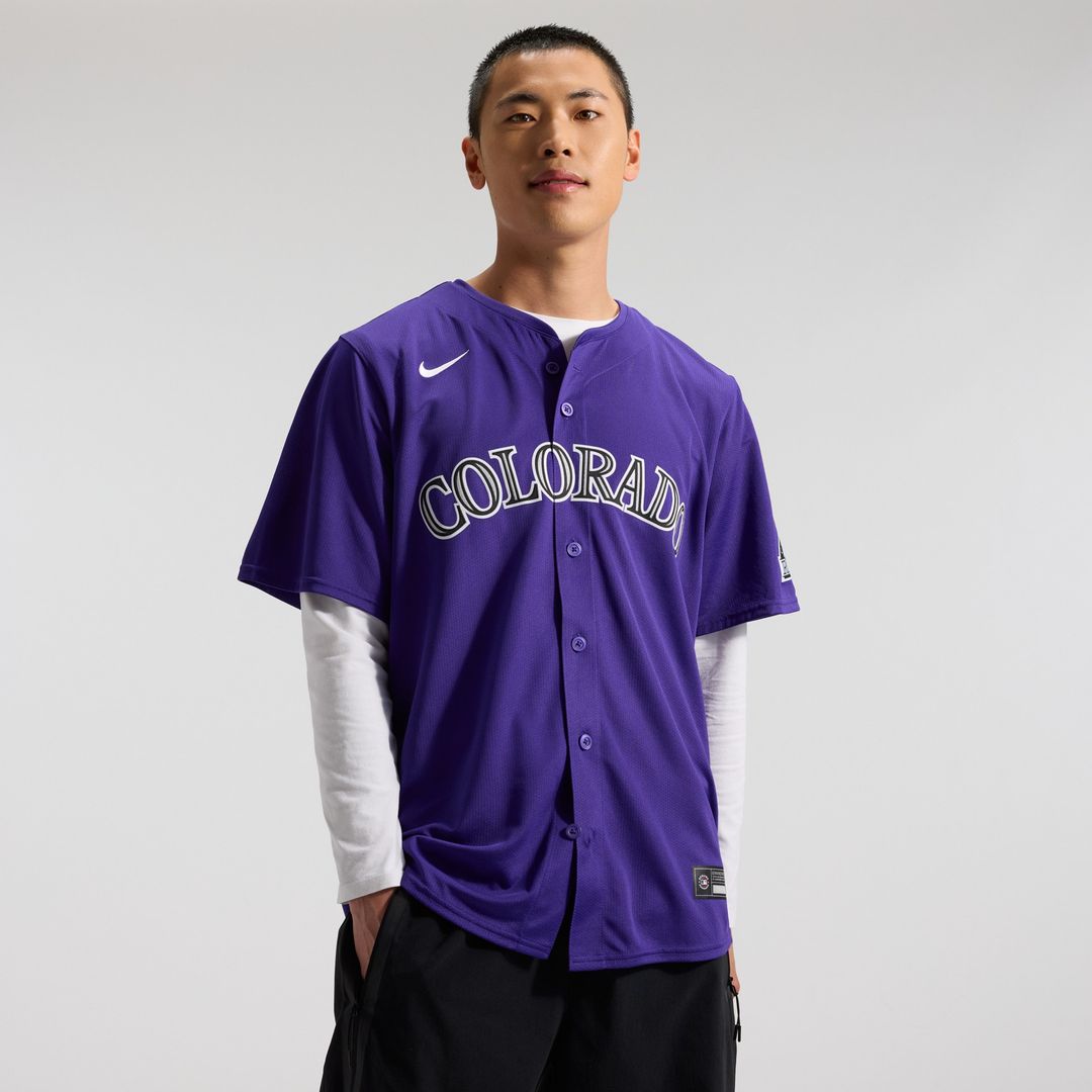 Colorado Rockies Nike Alternate Limited Jersey - Purple Official MLB Team Apparel Baseball Fan Gear