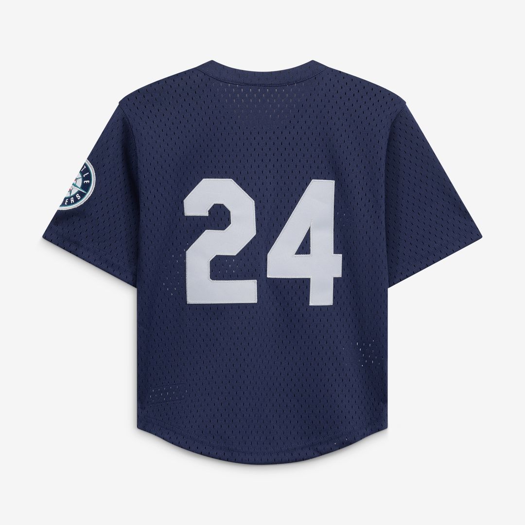 Ken Griffey Jr. Seattle Mariners Mitchell & Ness Preschool Cooperstown Collection Mesh Batting Practice Jersey - Navy Official MLB Team Apparel Baseba
