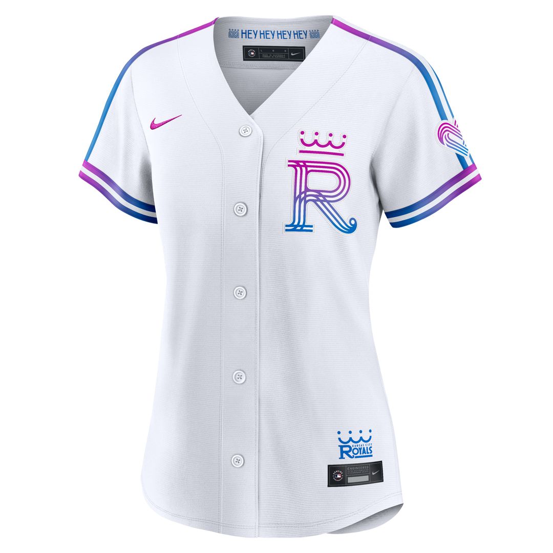 Kansas City Royals Nike Women's 2026 City Connect Stadium Jersey - White Official MLB Team Apparel Baseball Fan Gear