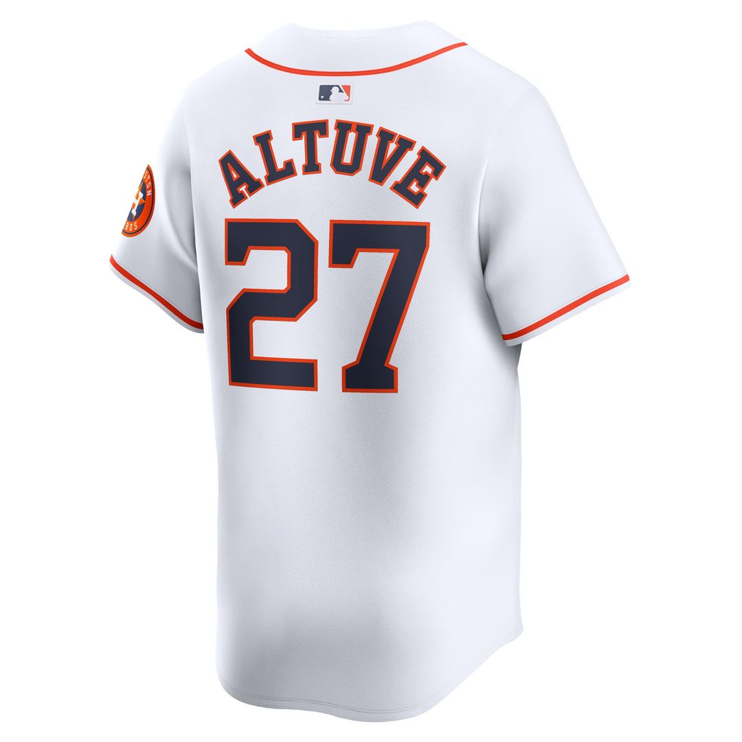 Jose Altuve Houston Astros Nike Youth Home Limited Player Jersey - White Official MLB Team Apparel Baseball Fan Gear