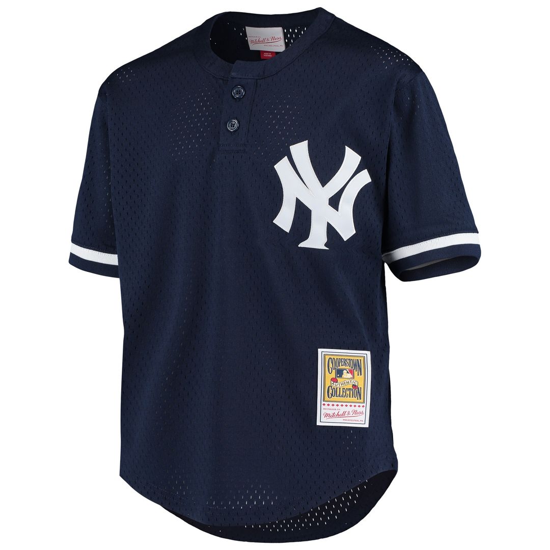 Derek Jeter New York Yankees Mitchell & Ness Youth Cooperstown Collection Mesh Batting Practice Jersey - Navy Official MLB Team Apparel Baseball Fan G