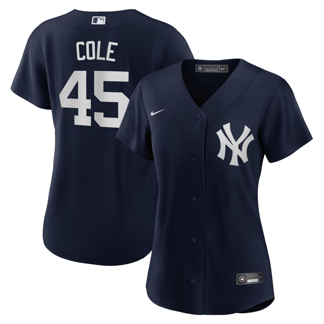 Gerrit Cole New York Yankees Nike Women's Alternate Replica Player Jersey - Navy Official MLB Team Apparel Baseball Fan Gear