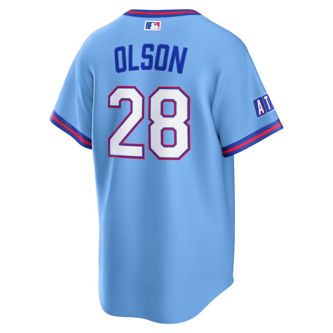 Matt Olson Atlanta Braves Nike 2026 City Connect Stadium Jersey - Powder Blue Official MLB Team Apparel Baseball Fan Gear