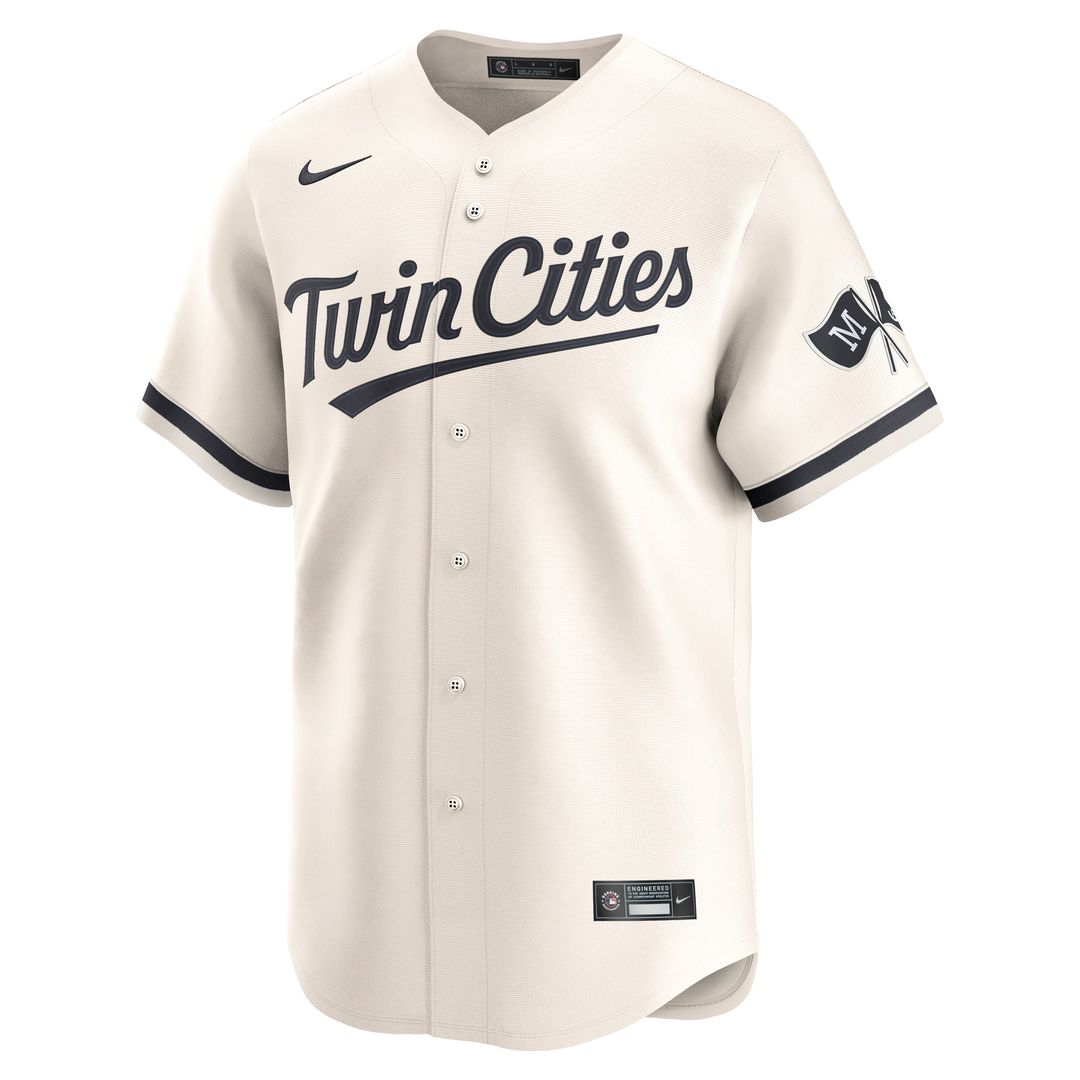 Minnesota Twins Nike Alternate Limited Jersey - Cream Official MLB Team Apparel Baseball Fan Gear