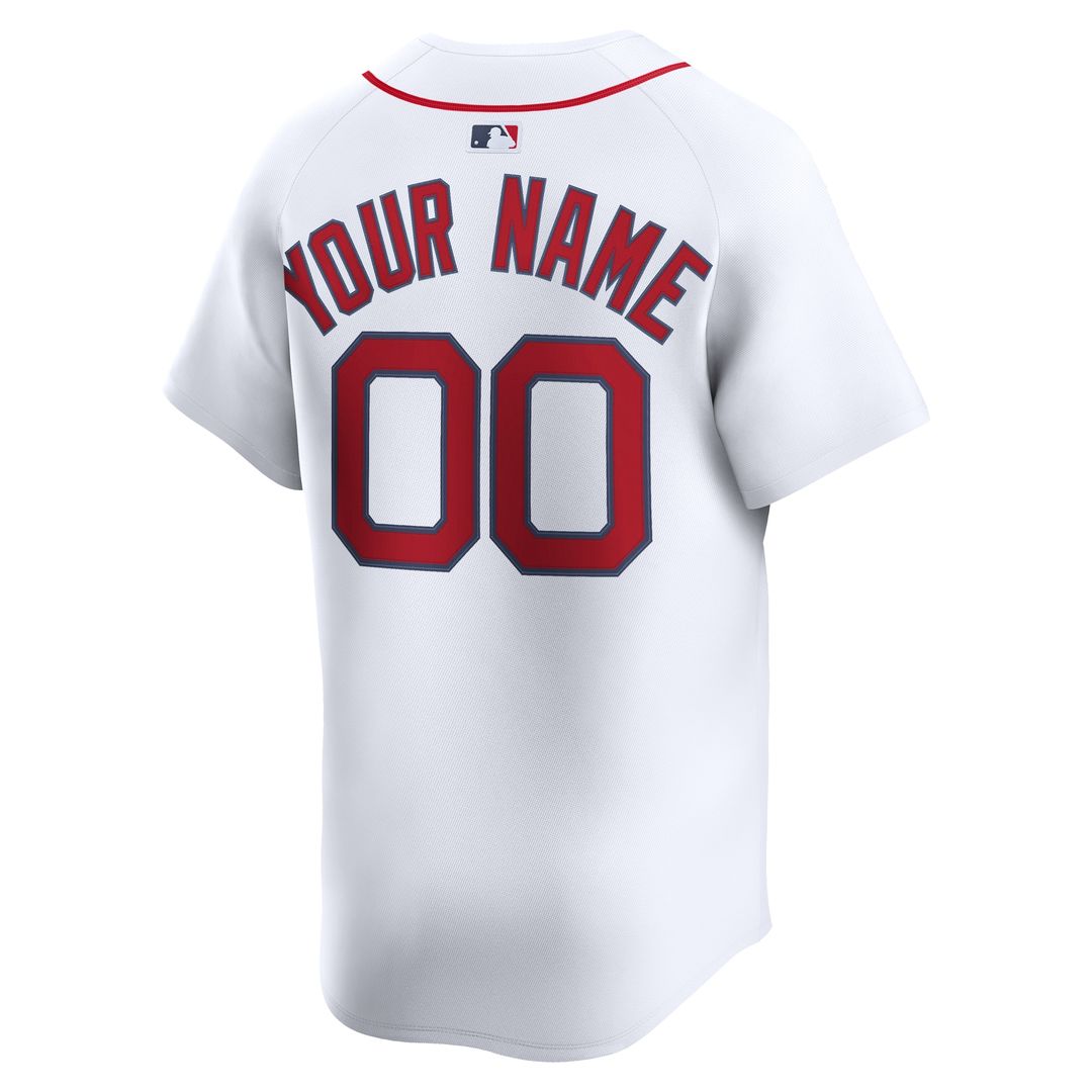 Boston Red Sox Nike Home Limited Custom Jersey - White Official MLB Team Apparel Baseball Fan Gear