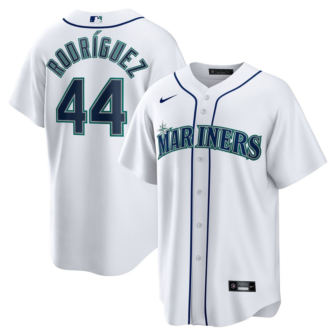 Julio Rodriguez Seattle Mariners Nike Home Replica Player Jersey - White Official MLB Team Apparel Baseball Fan Gear