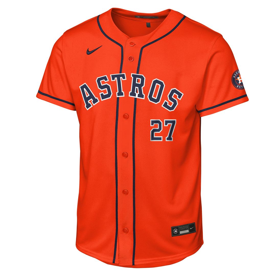 Jose Altuve Houston Astros Nike Youth Home Stadium Jersey - White Official MLB Team Apparel Baseball Fan Gear