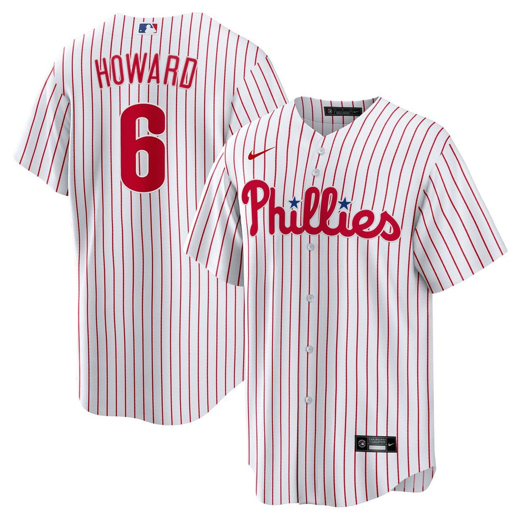 Ryan Howard Philadelphia Phillies Nike Replica Player Jersey - White Official MLB Team Apparel Baseball Fan Gear