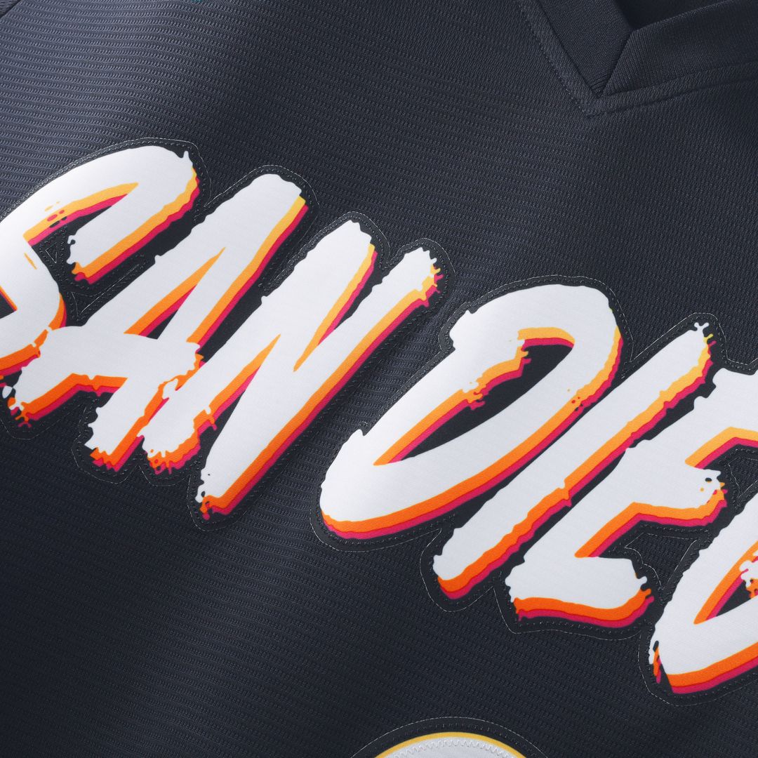 San Diego Padres Nike 2026 City Connect Stadium Jersey - Obsidian Official MLB Team Apparel Baseball Fan Gear
