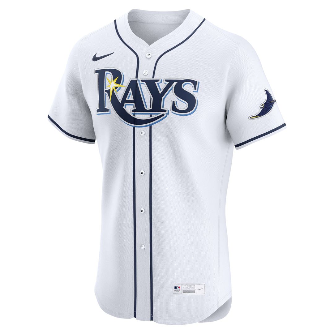 Tampa Bay Rays Nike Home Elite Jersey - White Official MLB Team Apparel Baseball Fan Gear